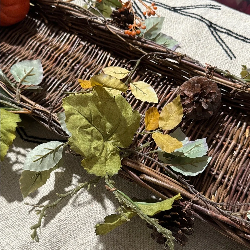 Pottery Barn Faux Autumnal Centerpieces 36” x8”